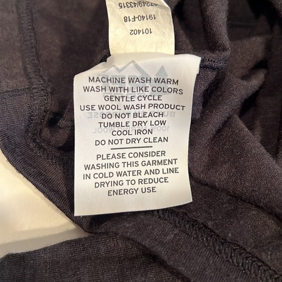 REI Sweater Mens XL Black Pullover Half Zip Wool Long Sleeve Outdoor base layer - Picture 9 of 9